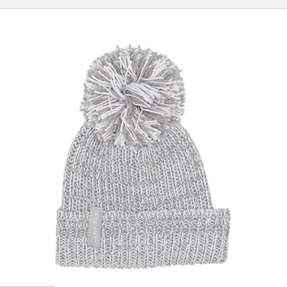 Calvin Klein Chunky Marled Pom Beanie - Picture 1 of 1